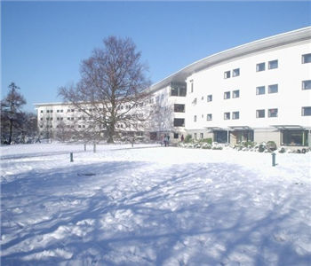 英国东英吉利大学雪景