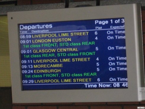 火车信息显示板