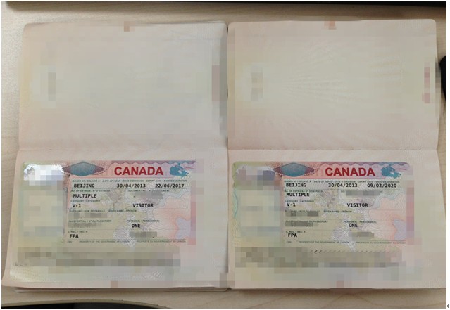 加拿大旅游往返签证
