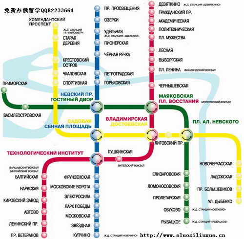 圣彼得堡地铁图